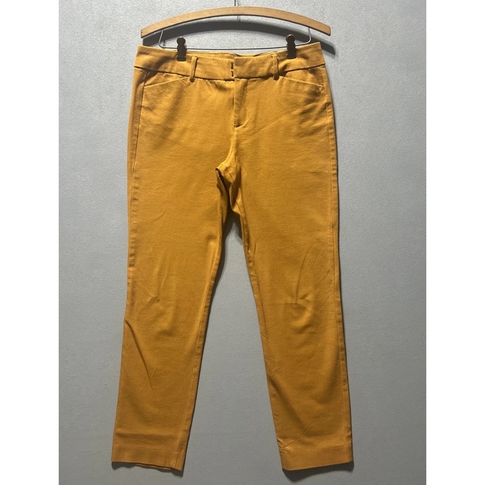 Old Navy Women Pixie Chino Pants Size 8 Sunflower Gold Cotton Blend B276 -30